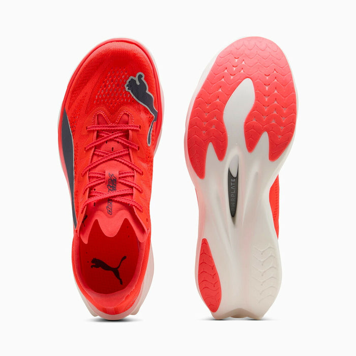 プーマPUMAランニングシューズメンズ大人DeviateNITROElite4ディヴィエイトニトロエリート４軽量レッド312127