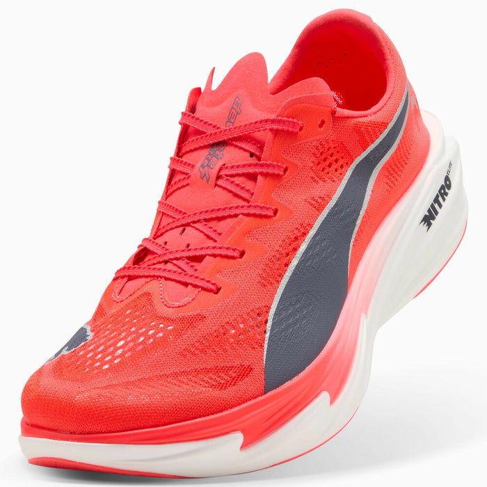 プーマPUMAランニングシューズメンズ大人DeviateNITROElite4ディヴィエイトニトロエリート４軽量レッド312127
