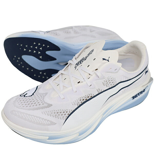 プーマPUMAランニングシューズメンズ大人DeviateNITROElite4ディヴィエイトニトロエリート４軽量ホワイト312127-09