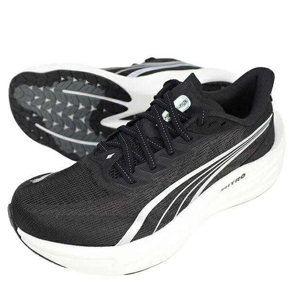 プーマPUMAウィメンズディヴィエイトニトロ4ワイドレディースランニングシューズ312902-01