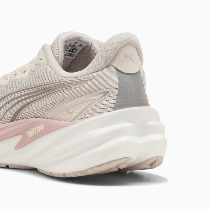 プーマPUMAランニングシューズレディース大人VelocityNITRO5ヴェロシティニトロ5ベージュ312945
