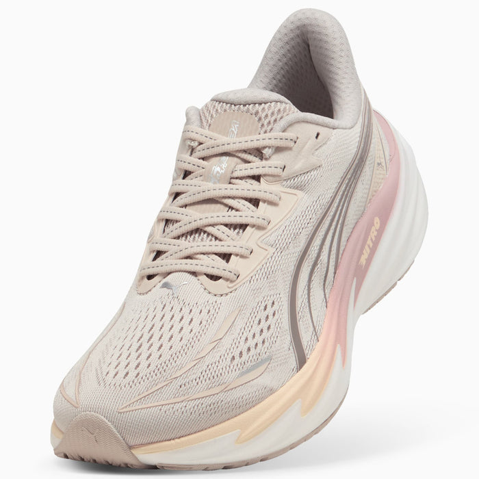 プーマPUMAランニングシューズレディース大人VelocityNITRO5ヴェロシティニトロ5ベージュ312945