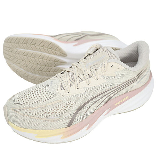 プーマPUMAランニングシューズレディース大人VelocityNITRO5ヴェロシティニトロ5ベージュ312945