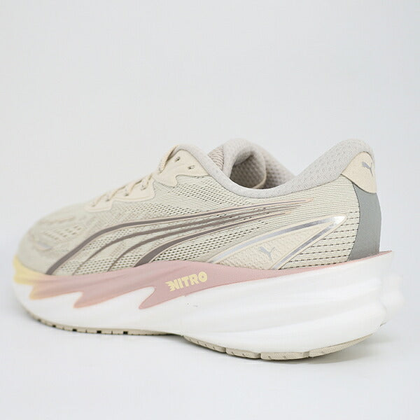 プーマPUMAランニングシューズレディース大人VelocityNITRO5ヴェロシティニトロ5ベージュ312945