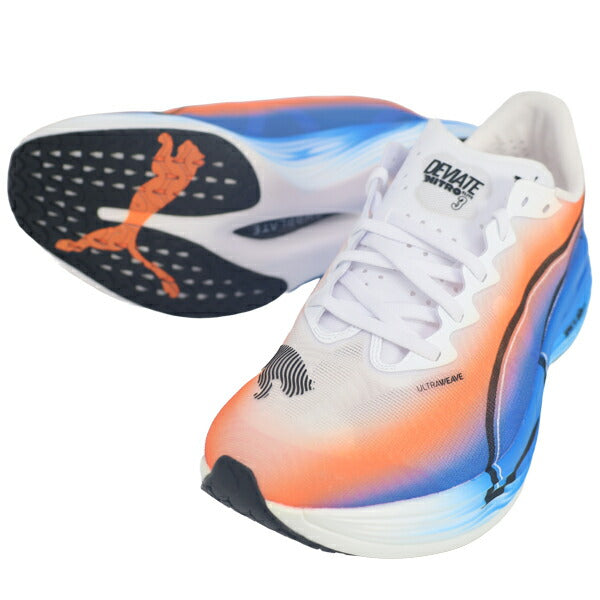 プーマPUMAメンズランニングシューズディヴィエイトニトロエリート3EKIDENマラソンジョギング駅伝ホワイト313420-01