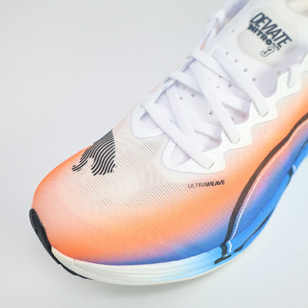 プーマPUMAメンズランニングシューズディヴィエイトニトロエリート3EKIDENマラソンジョギング駅伝ホワイト313420-01