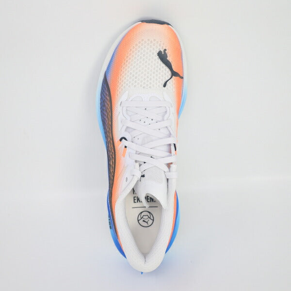 プーマPUMAメンズランニングシューズディヴィエイトニトロ3EKIDENマラソンジョギング駅伝ホワイト313422-01