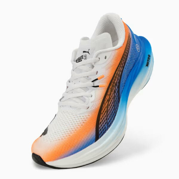 プーマPUMAメンズランニングシューズディヴィエイトニトロ3EKIDENマラソンジョギング駅伝ホワイト313422-01