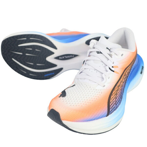 プーマPUMAレディースランニングシューズディヴィエイトニトロ3EKIDENマラソンジョギング駅伝ホワイト313423-01