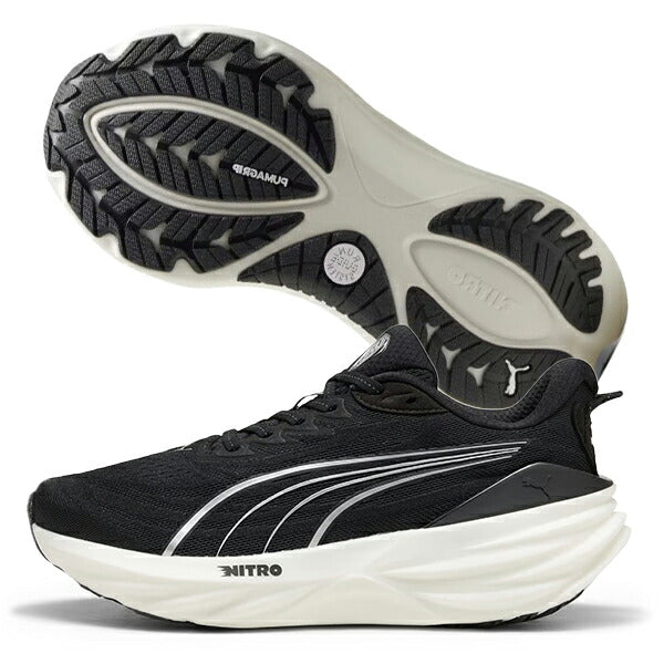 プーマPUMAランニングシューズレディース大人FOREVERRUNNITRO3WIDEフォーエバーランニトロ安定性クッショングリップワイド313703