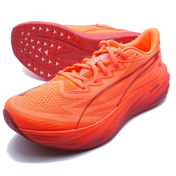ディヴィエイトピュアニトロプーマPUMA313904-10ウルトラレッドランニングシューズ
