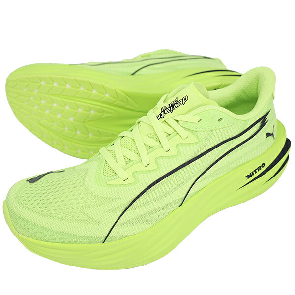 ディヴィエイトピュアニトロプーマPUMA313904-13サニーライムランニングシューズ