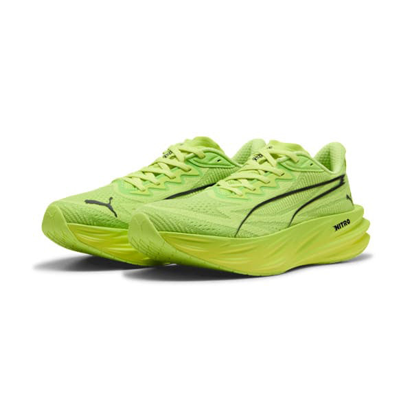 ディヴィエイトピュアニトロウィメンズプーマPUMA313905-11サニーライムレディースランニングシューズ