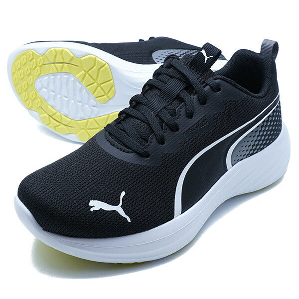 スピードモンスターV5PLGRプーマPUMA313959-01プーマブラックジュニアランニングシューズ