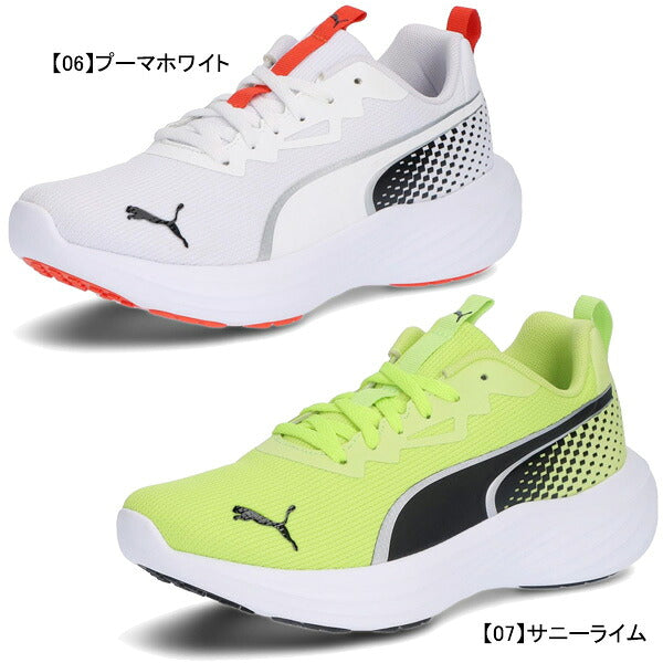 スピードモンスターV5PLプーマPUMA313959ホワイトイエロージュニアランニングシューズ