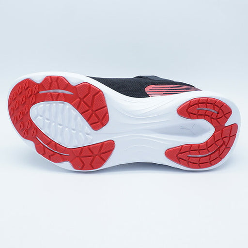 スピードモンスターV5GRプーマPUMA313960-01プーマブラックジュニアランニングシューズベルクロ