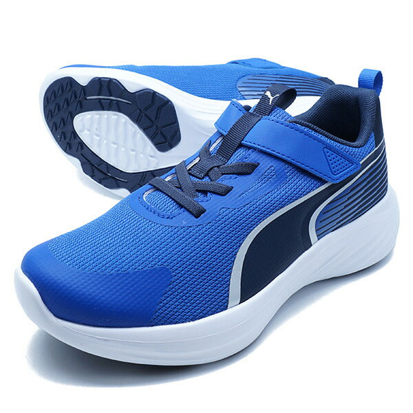 スピードモンスターV5GRプーマPUMA313960-02ロイヤルサファイアジュニアランニングシューズベルクロ