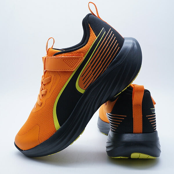 スピードモンスターV5GRプーマPUMA313960-03ヴァーミリオンジュニアランニングシューズベルクロ