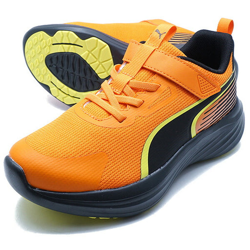 スピードモンスターV5GRプーマPUMA313960-03ヴァーミリオンジュニアランニングシューズベルクロ