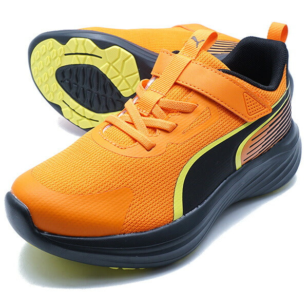 スピードモンスターV5GRプーマPUMA313960-03ヴァーミリオンジュニアランニングシューズベルクロ
