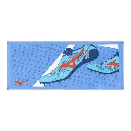 【ショップ限定エントリーでさらに+9倍】ミズノMIZUNOスポーツタオル今治製タオル／陸上デザインフェイスタオル(箱入り)32JYB12200部活卒業卒団記念