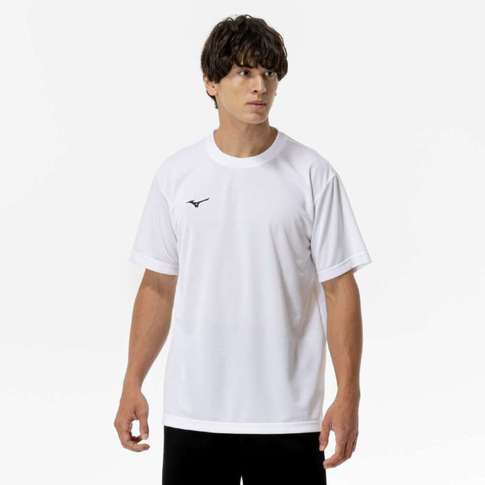 【ショップ限定エントリーでさらに+9倍】【ネコポス送料無料】MIZUNOミズノナビドライメンズTシャツ半袖丸首ワンポイントワンポイントTシャツ32MAC190