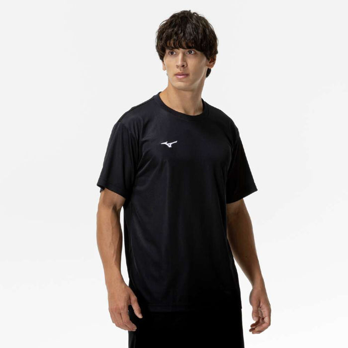 【ネコポス送料無料】MIZUNOミズノナビドライメンズTシャツ半袖丸首ワンポイントワンポイントTシャツ32MAC190
