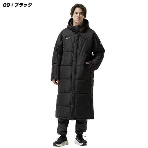 ミズノmizunoテックフィルブレスサーモコート中綿仕様保温素材吸湿発熱25FW32MEC550