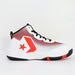 コンバースCONVERSEジュニアバスケットボールシューズバスケミニバスヴィックスターMIDバッシュバスケットホワイト子供33500480