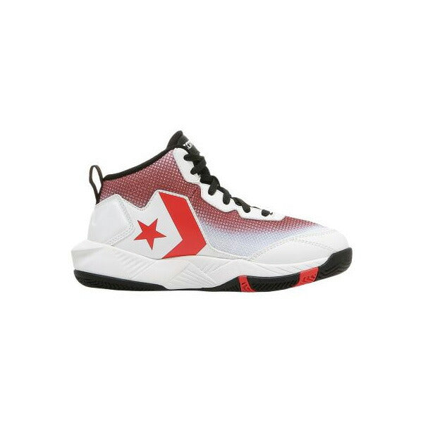 コンバースCONVERSEジュニアバスケットボールシューズバスケミニバスヴィックスターMIDバッシュバスケットホワイト子供33500480