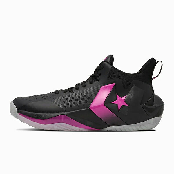 コンバースCONVERSEメンズバスケットボールシューズアンアベレージミッドブラックピンクバッシュ33500571
