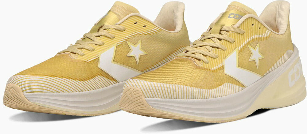 CONVERSEコンバースランニングシューズユニセックスCONSRUNSLASHランスラッシュGOLD/WHITE34201904-GLD