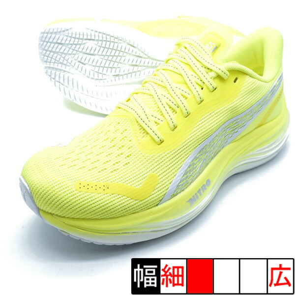 【ショップ限定エントリーでさらに+9倍】ヴェロシティニトロ3ウィメンズプーマPUMA377749-16イエローアラートランニングシューズ