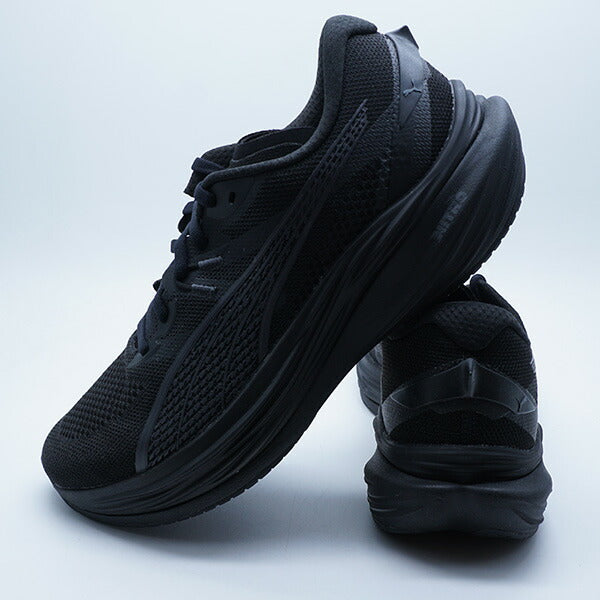 【ショップ限定エントリーでさらに+9倍】ディヴィエイトニトロ3ワイドプーマPUMA378449-06プーマブラックランニングシューズ