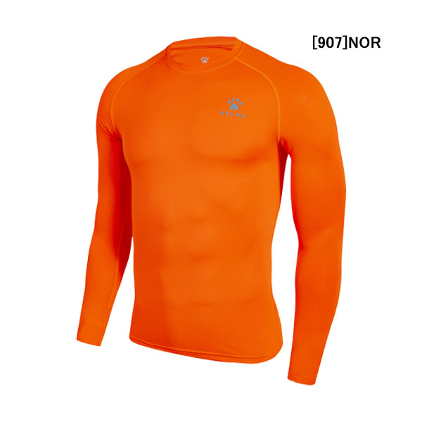 【ショップ限定エントリーでさらに+9倍】【ネコポス送料無料】ケルメKELME丸首ロングインナーシャツ3891113サッカーフットサルロングスリーブシャツアンダーシャツメンズ