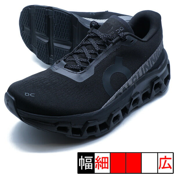 クラウドモンスター2オンOn3WE10110106ブラックレディースランニングシューズ