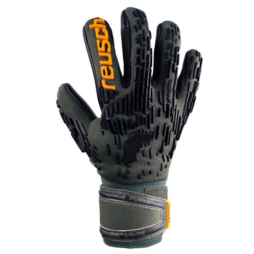 【ショップ限定エントリーでさらに+9倍】ロイシュreuschジュニアアトラクトフリーゲルシルバーJR5362035-5555サッカーキーパーグローブGKグローブゴールキーパーブラック子供用