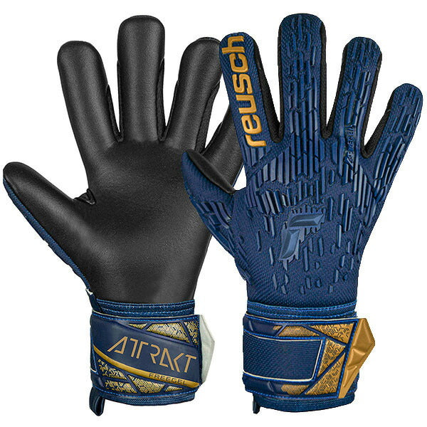 ロイシュreuschアトラクトフリーゲルシルバー5460235-4411サッカーGKグローブプレミアムブルー