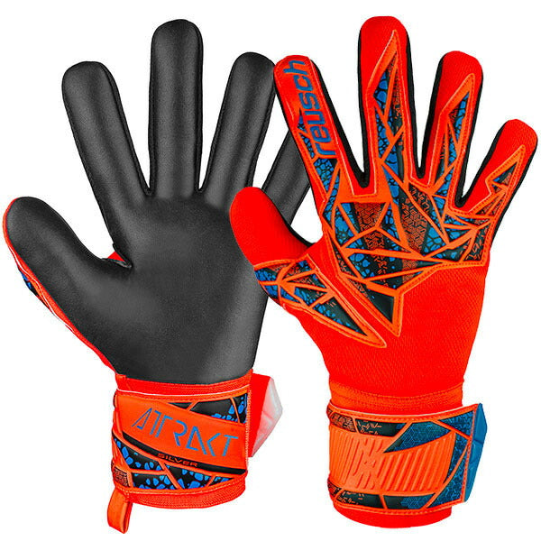 ロイシュreuschアトラクトシルバーNC5460255-2211サッカーGKグローブハイパーオレンジ