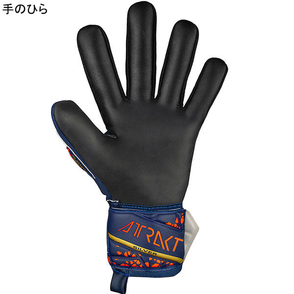 ロイシュreuschアトラクトシルバーNC5460255-4411サッカーGKグローブプレミアムブルー