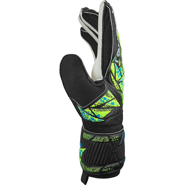 【ショップ限定エントリーでさらに+9倍】ロイシュreuschアトラクトソリッド5460515-7411サッカーGKグローブブラック蛍光ライム