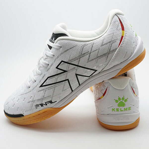 FINALINDOORケルメKELME55031-919ホワイトパールフットサルシューズ