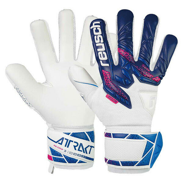 ロイシュreuschアトラクトリグリップNC5560535-4310サッカーキーパーグローブGKグローブゴールキーパーブルーピンクホワイト