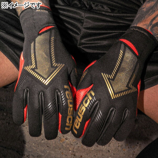 ロイシュreuschファストグリップゴールドXグループリント5570915-7075サッカーキーパーグローブGKグローブゴールキーパーブラック