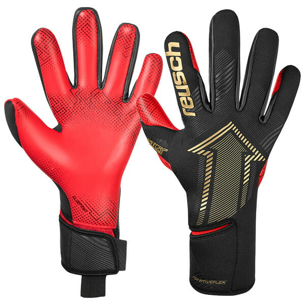ロイシュreuschファストグリップゴールドXグループリント5570915-7075サッカーキーパーグローブGKグローブゴールキーパーブラック
