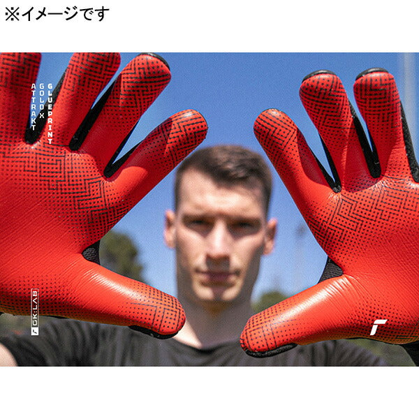 ロイシュreuschアトラクトゴールドXグループリント5570974-7075サッカーキーパーグローブGKグローブゴールキーパーブラック