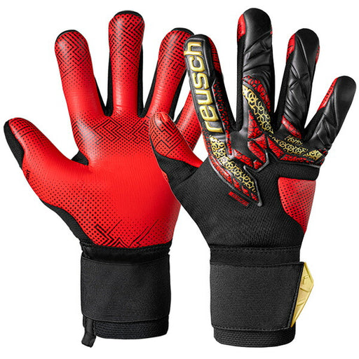 ロイシュreuschアトラクトゴールドXグループリント5570974-7075サッカーキーパーグローブGKグローブゴールキーパーブラック