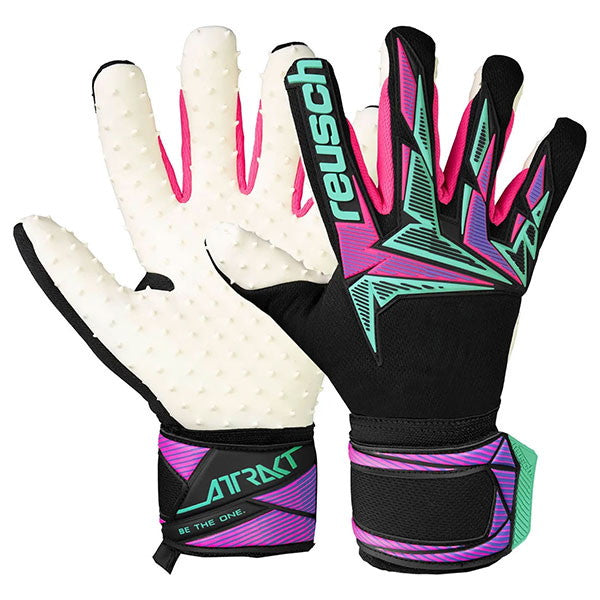 ロイシュreuschアトラクトフリーゲルスピードバンプ5660036-7130サッカーキーパーグローブGKグローブゴールキーパーブラックネオンライト