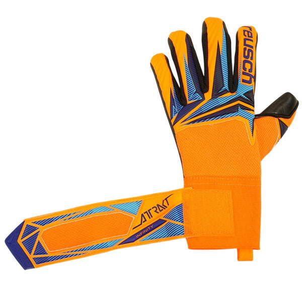 ロイシュreuschアトラクトインフィニティエボリューションNC5660724-2289サッカーキーパーグローブGKグローブゴールキーパーショッキングオレンジ