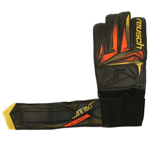 【送料無料】ロイシュreuschアトラクトソリッドジュニア5662516-7834サッカーキーパーグローブGKグローブゴールキーパーブラック